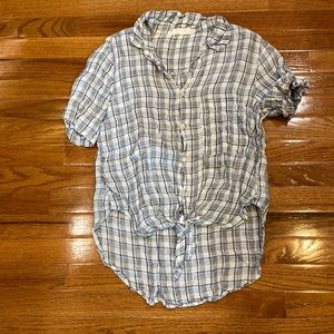 CP shades tie linen shirt